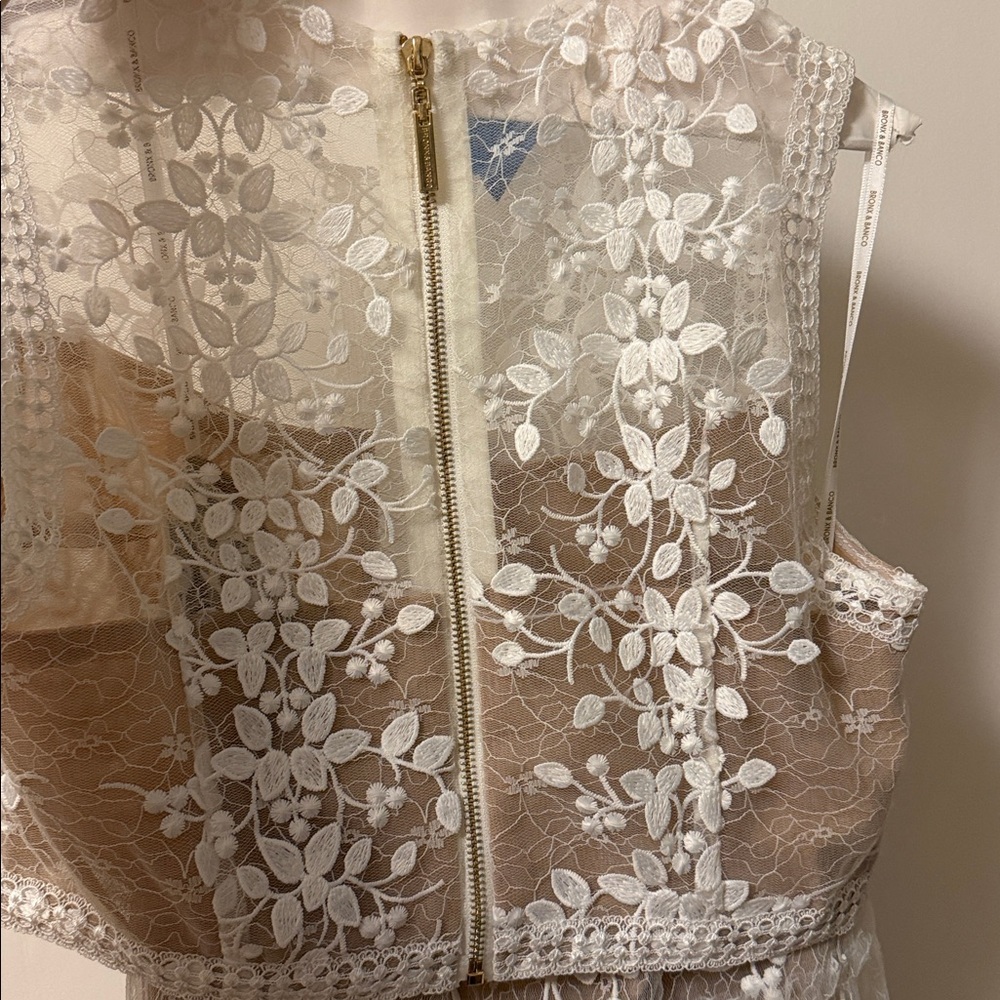 Bronx and Banco White Lace Two Piece Set - Picture 7 of 7